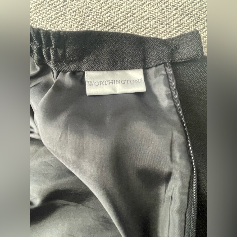 Worthington Gray Midi Pencil Skirt Work - Picture 2 of 16